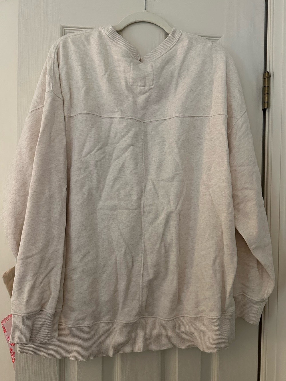 Aerie Cream Oversized Crewneck sweatshirt - Picture 2 of 2
